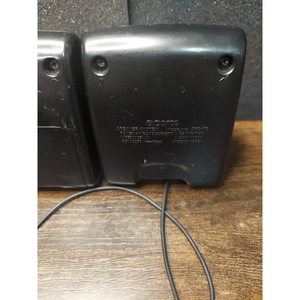 Vintage Portable Sony Powered Speakers Amplified SRS-18 Walkman Discman